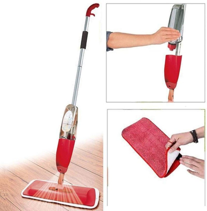 Ngel Floor Mop with Removable Washable Cleaning Pad and Integrated Water Spray Mechanism Colour May Vary - Image 4