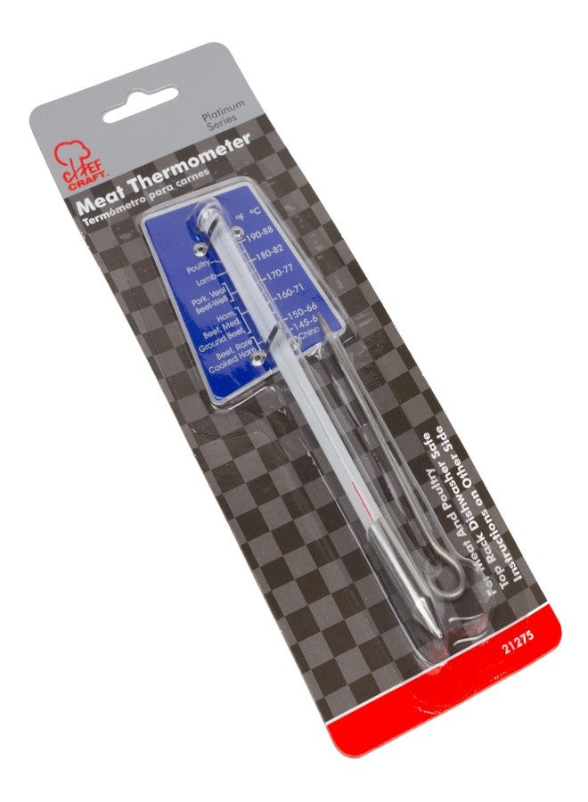 شيف كرافت ميزان حرارة زجاجي للحوم من شيف كرافت سيليكت، طوله 6.5 بوصة، لون أزرق - Image 2