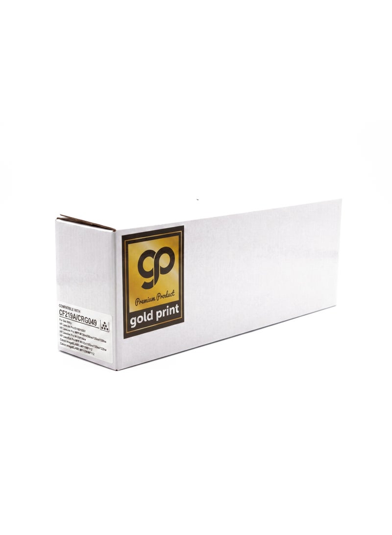 طباعة الذهب Gold Print Premium Toner Cartridge CF219A, CRG049 Black, Compatible For HP Laserjet Pro M102a, 102w HP LaserJet Pro MFP M130a, 130nw, 130fn, 130fw HP Laserjet Pro M104a, 104w HP LaserJet Pro MFP M132a, 132nw, 132fn, 132fw Canon imageCLASS LBP113w, 112 Canon imageCLASS MF113w, MF112 Toner: Refined toner is infinitely close to original toner to achieve high color printing. - Image 1