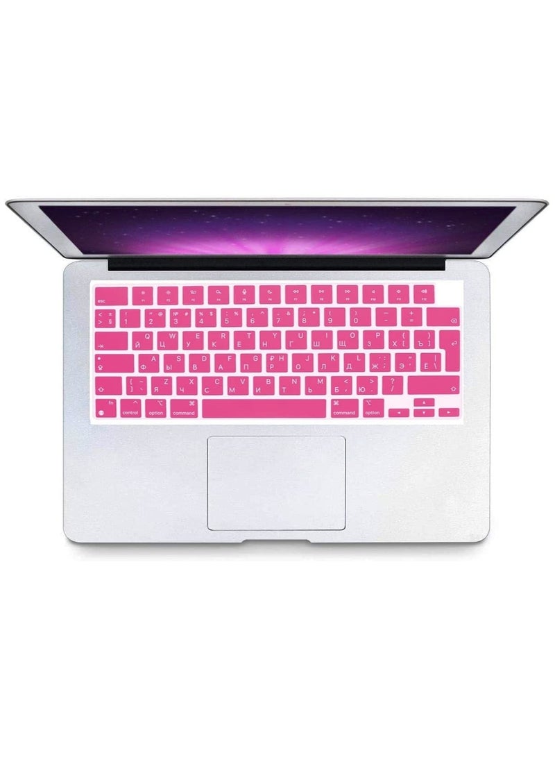 أمم غطاء لوحة المفاتيح الروسية الإنجليزية من السيليكون لإصدار الاتحاد الأوروبي لجهاز M2 MacBook Air 13.6 بوصة 2022 A2681 و MacBook Pro 14 بوصة 2022 2021 A2442 M1 و MacBook Pro 16 بوصة 2022 2021 A2485 M1 ، - Image 3