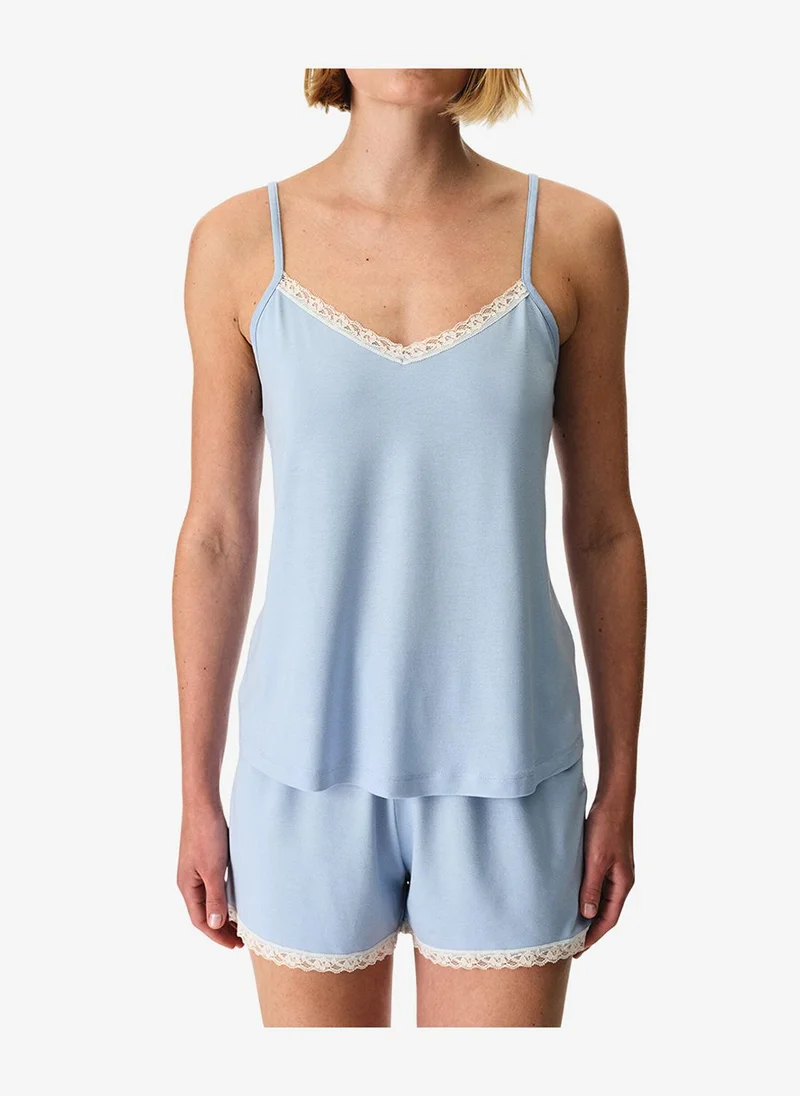 بنتي Women Sky Sleeveless Shorts Blue Set