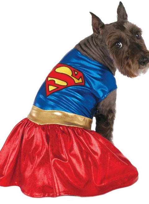 DC Comics Pet Costume, X-Large, Supergirl, Blue