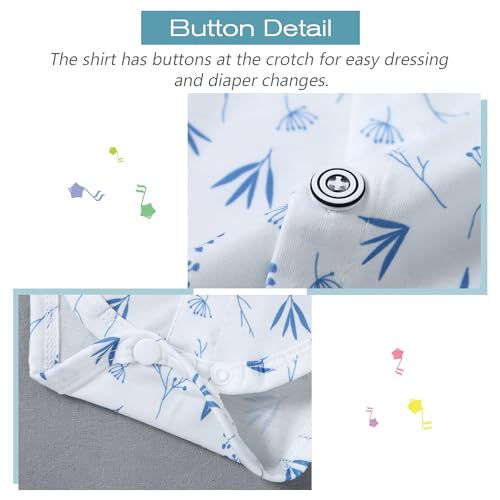 WESIDOM Baby Boy Clothes Suit 0-24M Infant Gentleman Wedding Outfit, Shirt+Bowtie+Beret+Suspender Pants Clothing Set - Image 3
