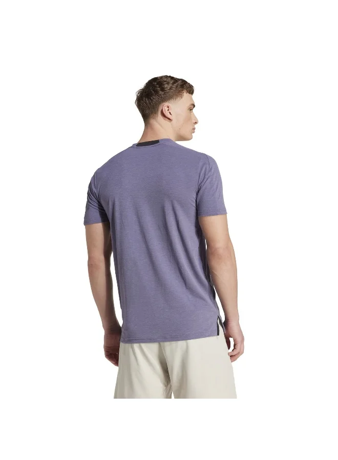 Adidas D4T Tee Purple Training T-Shirts For Men XS