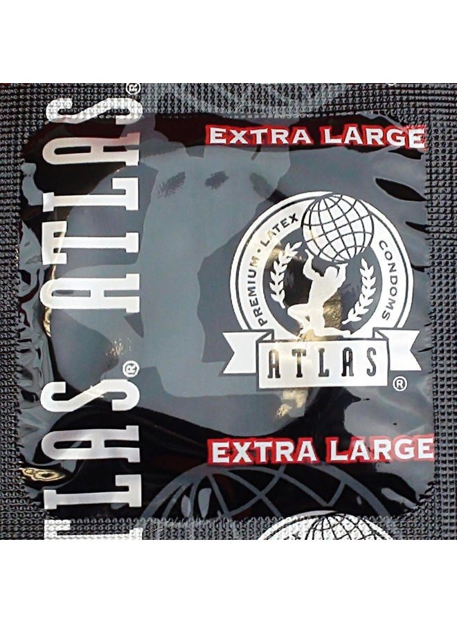 ATLAS Premium Condom Extra Large Lubricated Latex Condoms Bulk : Pack 100 Condoms by Atlas - Image 1