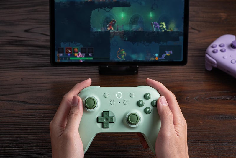 8Bitdo وحدة تحكم 8BitDo Ultimate 2C اللاسلكية لجهاز الكمبيوتر بنظام ويندوز وأندرويد، مع معدل استقصاء 1000 هرتز، عصي تحكم وتأثير هال، وزر L4/R4 قابل لإعادة التعيين (أخضر) - Image 4