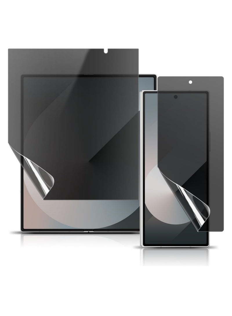 Aookay Privacy Hydrogel Screen Protector for Samsung Galaxy Z Fold 7 5G, Anti-Peeping Nano Soft Film Outer Screen + Inner Screen Anti-Peeping Soft Film Anti-Peeping protective Film - Image 1