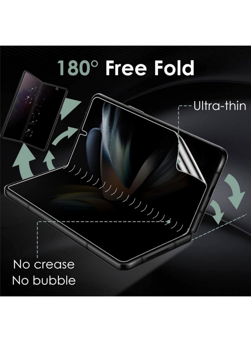 Aookay Privacy Hydrogel Screen Protector for Samsung Galaxy Z Fold 7 5G, Anti-Peeping Nano Soft Film Outer Screen + Inner Screen Anti-Peeping Soft Film Anti-Peeping protective Film - Image 4
