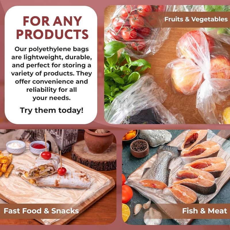 APQ Supply APQ Clear Deli Plastic Sheets, 12 x 10.75 Inch. Pack of 1000 Sandwich Wraps - Image 4