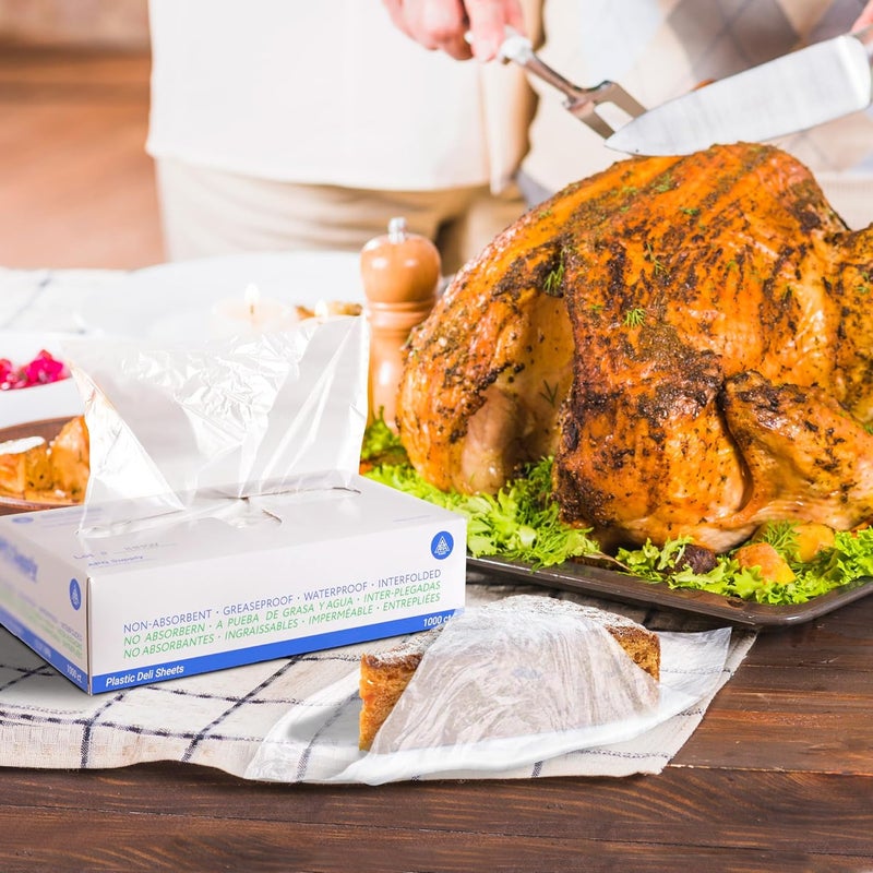 APQ Supply APQ Clear Deli Plastic Sheets, 12 x 10.75 Inch. Pack of 1000 Sandwich Wraps - Image 5