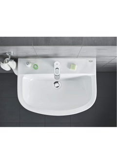 Grohe GROHE BauLoop Single Lever Basin Mixer | S-Size | With Plastic Pop-Up Waste Set | Water Saving Bathroom Tap | Bathroom Fixtures | Chrome | 23335000  - Image 3