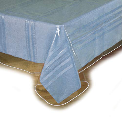 SOFINNI Clear Plastic Tablecloth Protector Table Cloth Vinyl 60 x 90