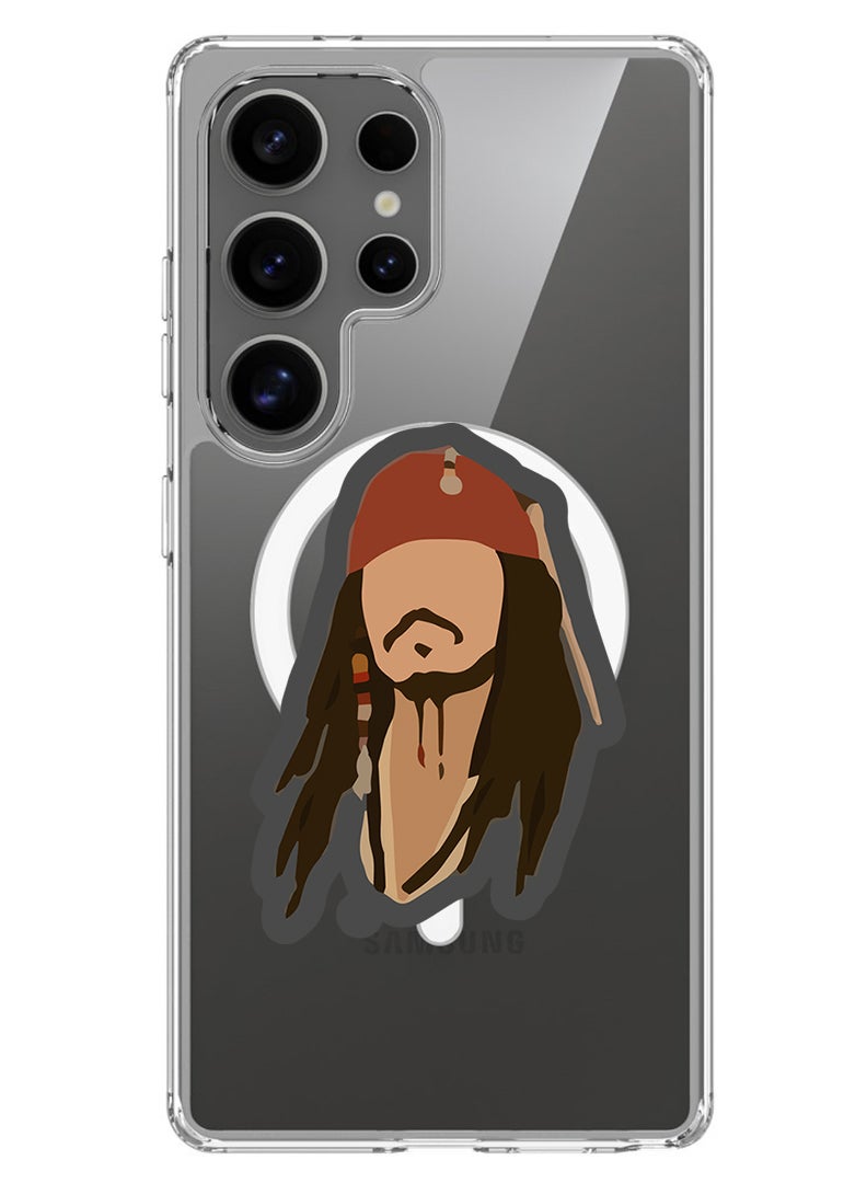 Theodor Magnetic Case for Samsung Galaxy S25 Ultra 6.9-inch Compatible with MagSafe Wireless Charging, Shockproof Phone Bumper Cover Pirate - Image 1