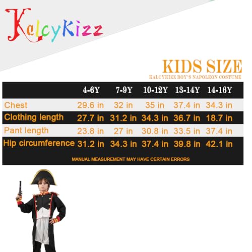 KalcyKizz زي نابليون للأولاد كالكسي كيز أزرق أحمر أصفر (14-16 سنة) - Image 5