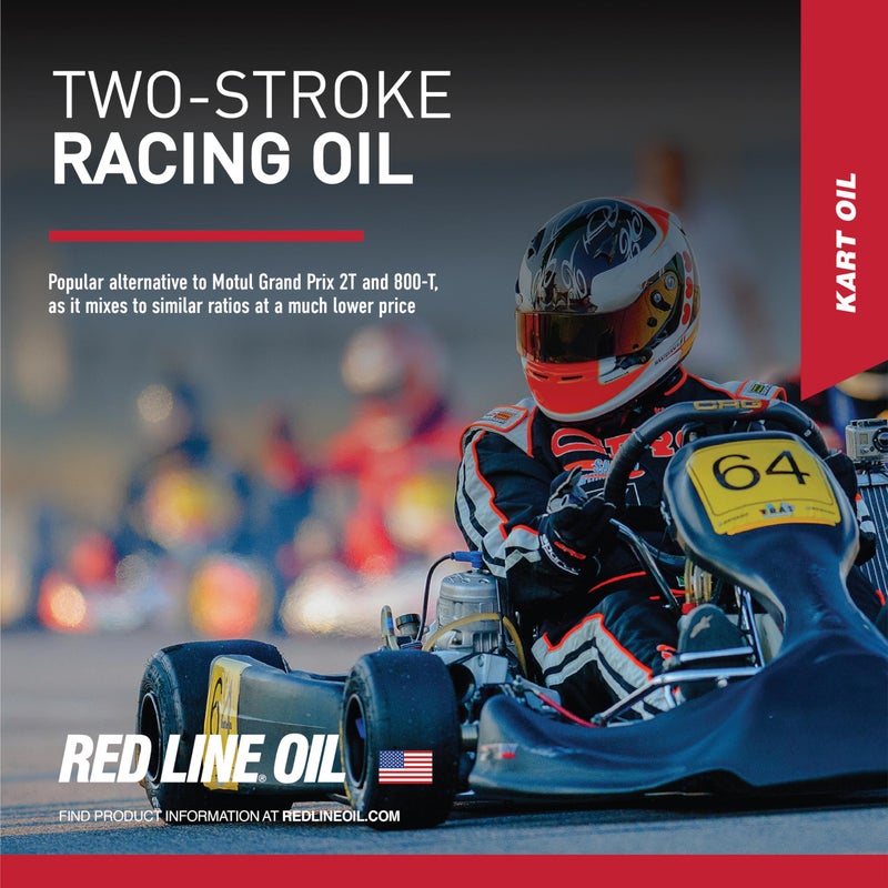 Red Line زيت كارت صناعي ثنائي الأشواط من ريد لاين 40403 - 16 أونصة - Image 2