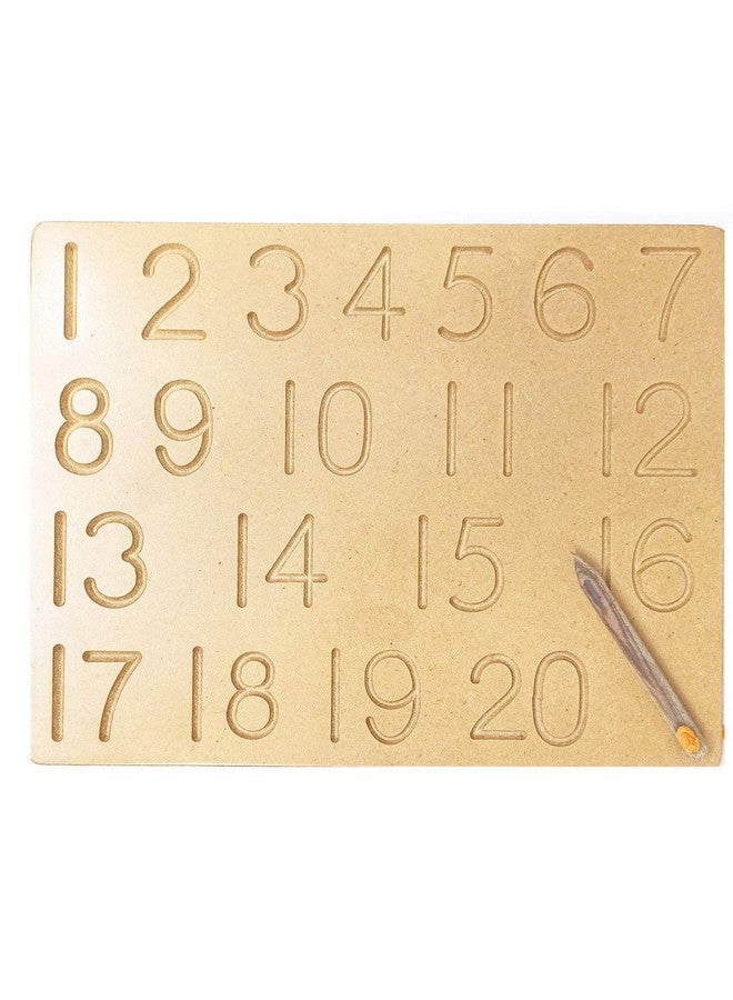 فنبلاست لوحة تدريب فن بلاست ١٢٣ للتتبع للأطفال - لوحة خشبية للتدريب على رسم الأنماط، لوحات تتبع الأرقام من ١ إلى ٢٠ للأطفال في مرحلة ما قبل المدرسة، ألعاب تعليمية للأطفال من سن ٣ سنوات فما فوق - Image 1