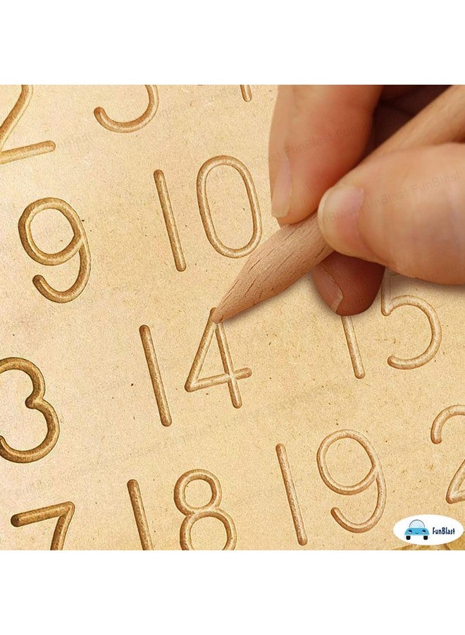 فنبلاست لوحة تدريب فن بلاست ١٢٣ للتتبع للأطفال - لوحة خشبية للتدريب على رسم الأنماط، لوحات تتبع الأرقام من ١ إلى ٢٠ للأطفال في مرحلة ما قبل المدرسة، ألعاب تعليمية للأطفال من سن ٣ سنوات فما فوق - Image 4