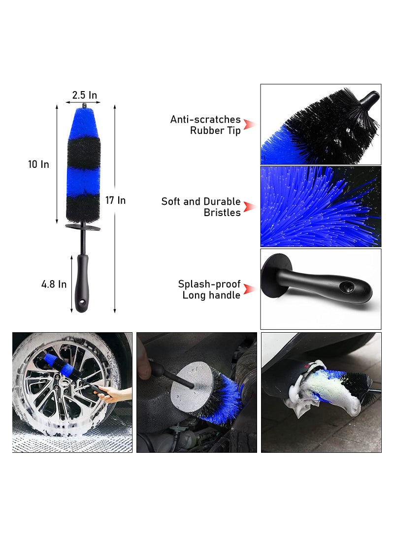 SYOSI Car Wheel Tire Cleaning Brush Set, Car Detailing Kit, Car Detailing Brush Set (20Pcs)  - Image 4