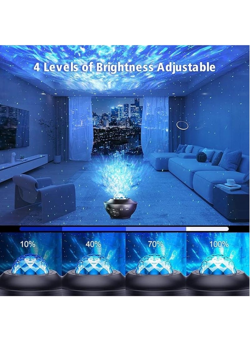UREVO Galaxy Star Projector 3 in 1 Night Light, 10 Color Bluetooth Night Lamp with Timer Remote and Chargeable, Bedroom Living Room Decor Kids Night Light - Image 3