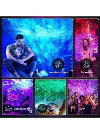 Galaxy Star Projector 3 in 1 Night Light, 10 Color Bluetooth Night Lamp with Timer Remote and Chargeable, Bedroom Living Room Decor Kids Night Light - view 4