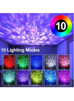 SKY-TOUCH Galaxy Star Projector 3 in 1 Night Light, 10 Color Bluetooth Night Lamp with Timer Remote and Chargeable, Bedroom Living Room Decor Kids Night Light  - Image 5