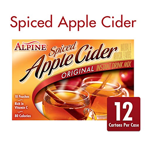 Alpine Original Spiced Apple Cider Instant Drink Mix, Rich in Vitamin C and Low Calorie, 0.74 Oz Pouch (Pack of 120) - Image 3
