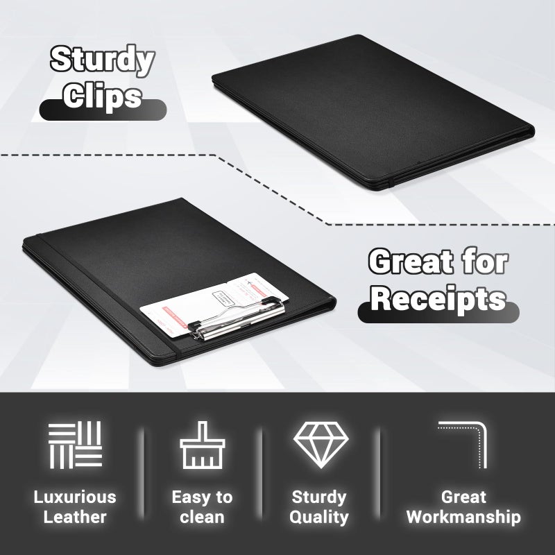 Pacific Mailer Padfolio with Clipboard Pacific Mailer Clipboard Notebook Resume Portfolio Folder Legal Document Organizer Legal Pad Holder for Interview School Business Office Conference - Image 5