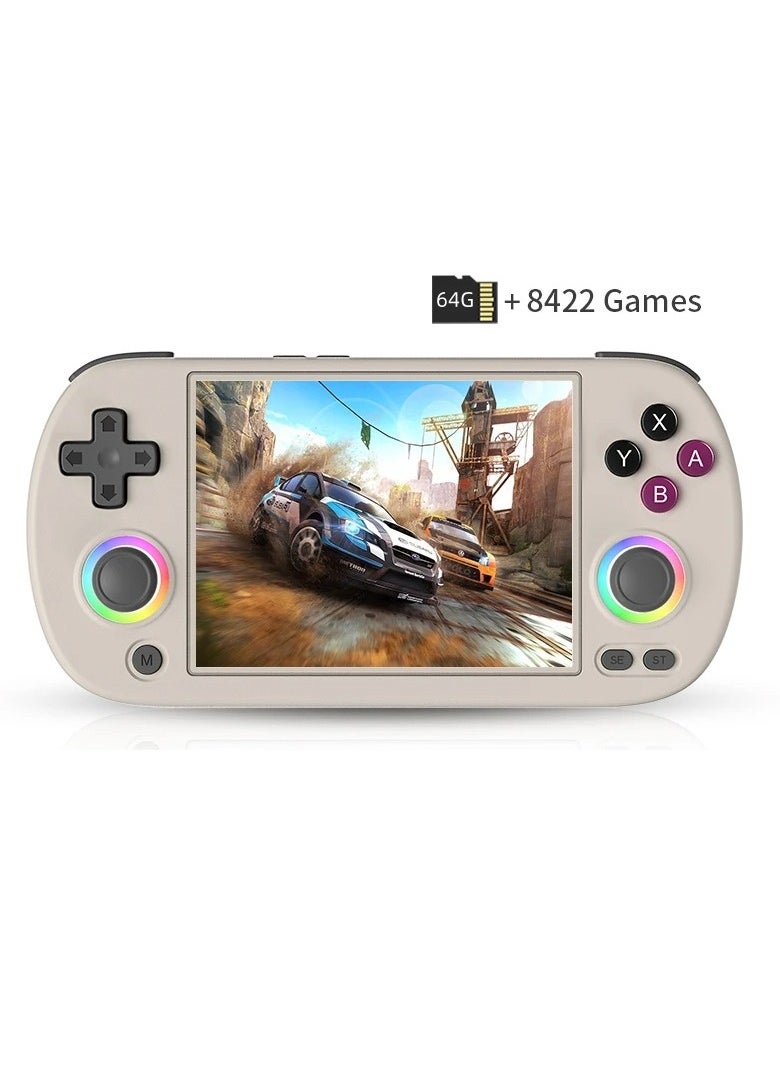 ANBERNIC  Retro RG40XX H Portable Game Console, 64-bit, Linux, 4.0-inch IPS screen, Compatible with 5G WiFi, Bluetooth, HDMI-TV output (Grey, 64GB)  - Image 1