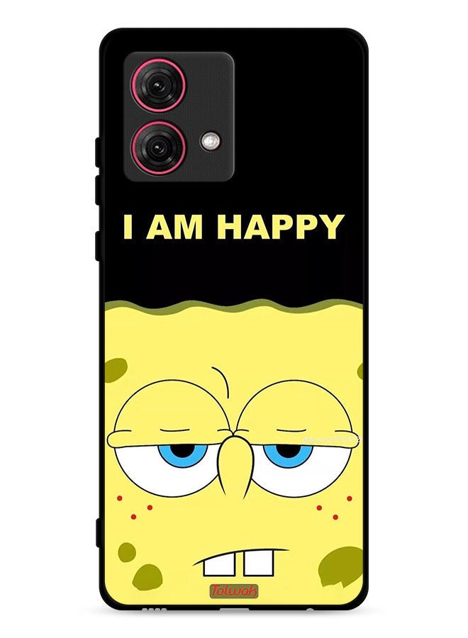 Tolwak Motorola Moto G84 5G Protective Case Cover I Am Happy - Image 1