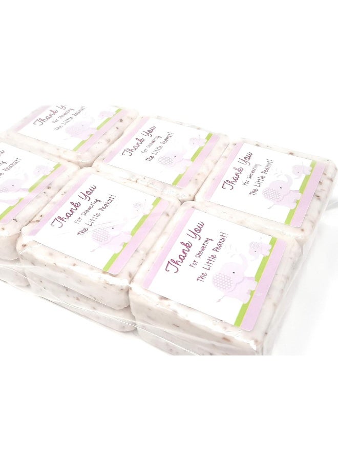 Botanical Bars 12 Pink Elephant Thank You Soap Favors - 1.5oz Soap Favors - Girl Baby Shower Favors - Elephant Baby Shower Favors - Image 3