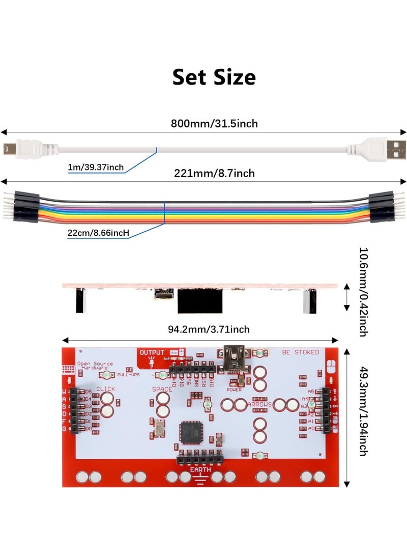 زيفت مجموعة ZIVTH التعليمية التفاعلية STEM للأطفال، لعبة تعليمية إبداعية مع كابل USB ومشابك تمساح ولوحة تحكم - Image 2