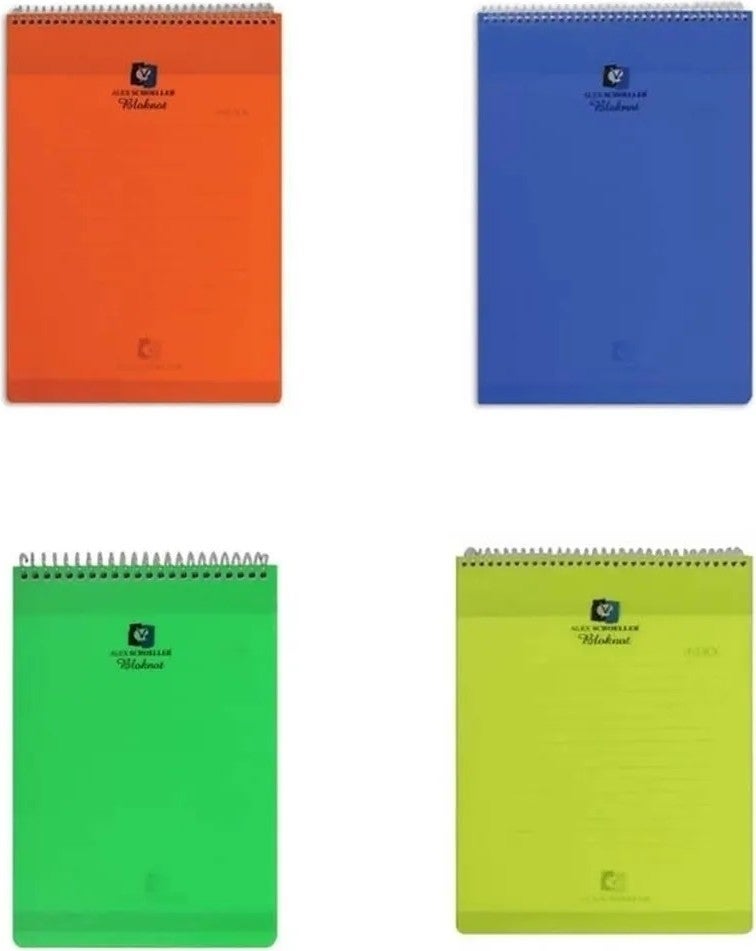 Schoeller Shammer 20 Pieces of Top Spiral Notepad A4 80 Sheets Lined Notebook 70 gr - Image 4