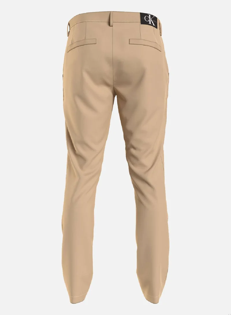 Calvin Klein Jeans Men's Slim Stretch Chino Pants - Cotton, Beige