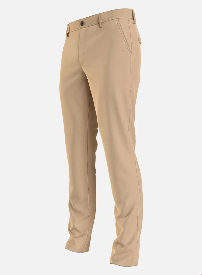 Calvin Klein Jeans Men's Slim Stretch Chino Pants - Cotton, Beige