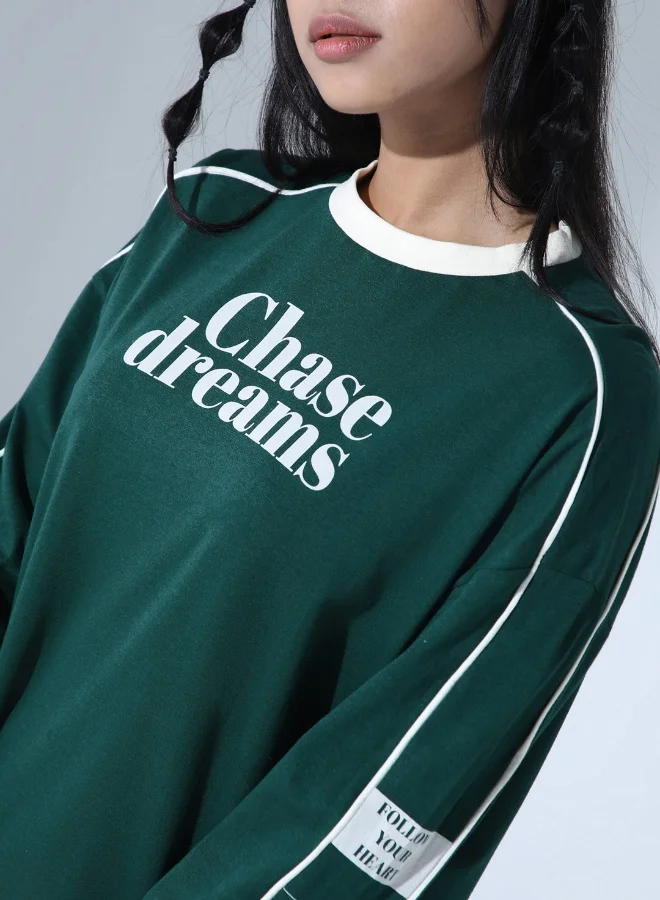 هوبرهولمي Forest Green T-Shirt For Women