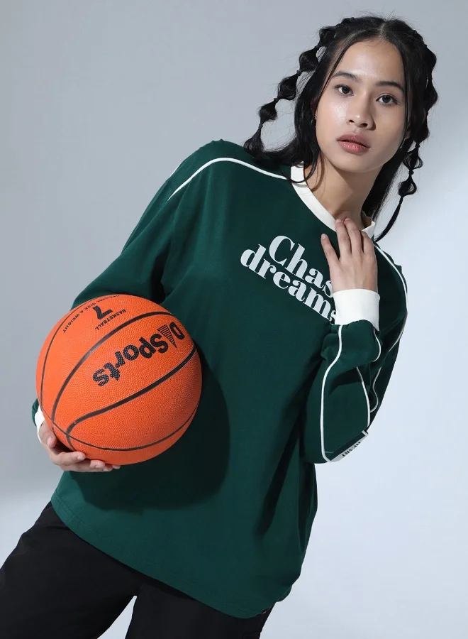 هوبرهولمي Forest Green T-Shirt For Women