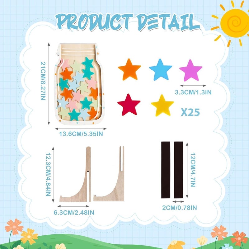 جيه زد اس علبة مكافآت مغناطيسية، علبة مكافآت للفصول الدراسية للأطفال، علبة مكافآت شخصية لسلوك الطلاب والأطفال، مخطط مكافآت مغناطيسي للفصول الدراسية (لوحة رئيسية) - Image 5