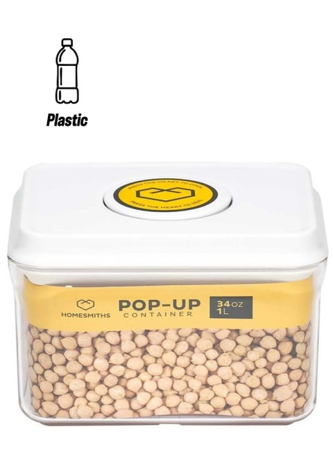 Homesmiths Airtight 1 Liter Rectangle Food Popup Container