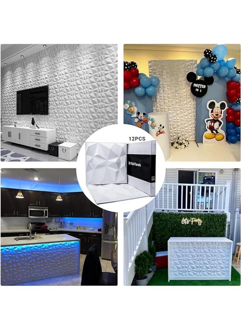 عام 3D لوحة الحائط pvc 3D خلفية ثلاثية الأبعاد جدار الديكور الداخلي ، ورق الحائط (16 حزمة) ، 30*30cm - Image 4