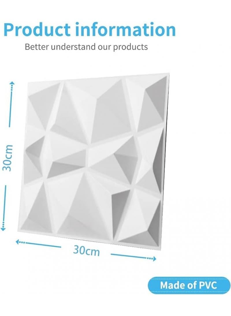 عام 3D لوحة الحائط pvc 3D خلفية ثلاثية الأبعاد جدار الديكور الداخلي ، ورق الحائط (16 حزمة) ، 30*30cm - Image 2