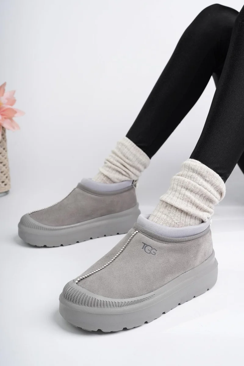 موغو Luuq Guaranteed Women's Thick Sole Furry Daily Mini Ankle Boots