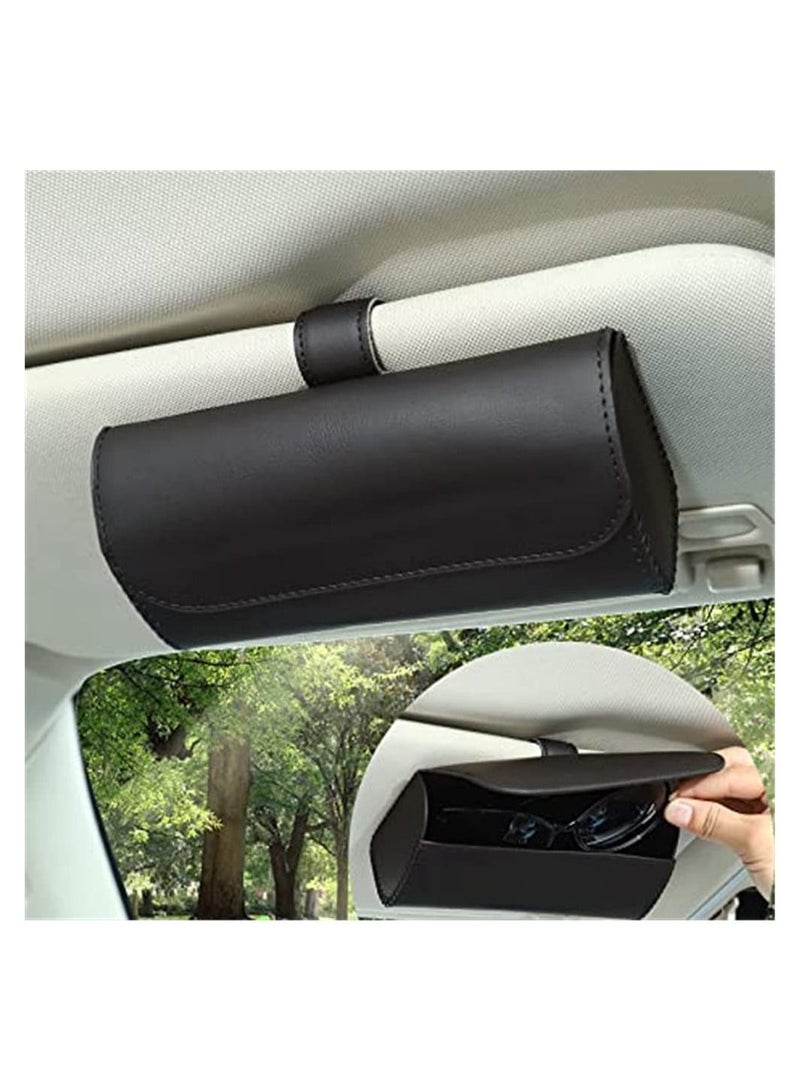 SYOSI 1 Piece Sunglass Frame Glasses Storage Case For Car Visor With Hidden Magnetic Closure - Image 1