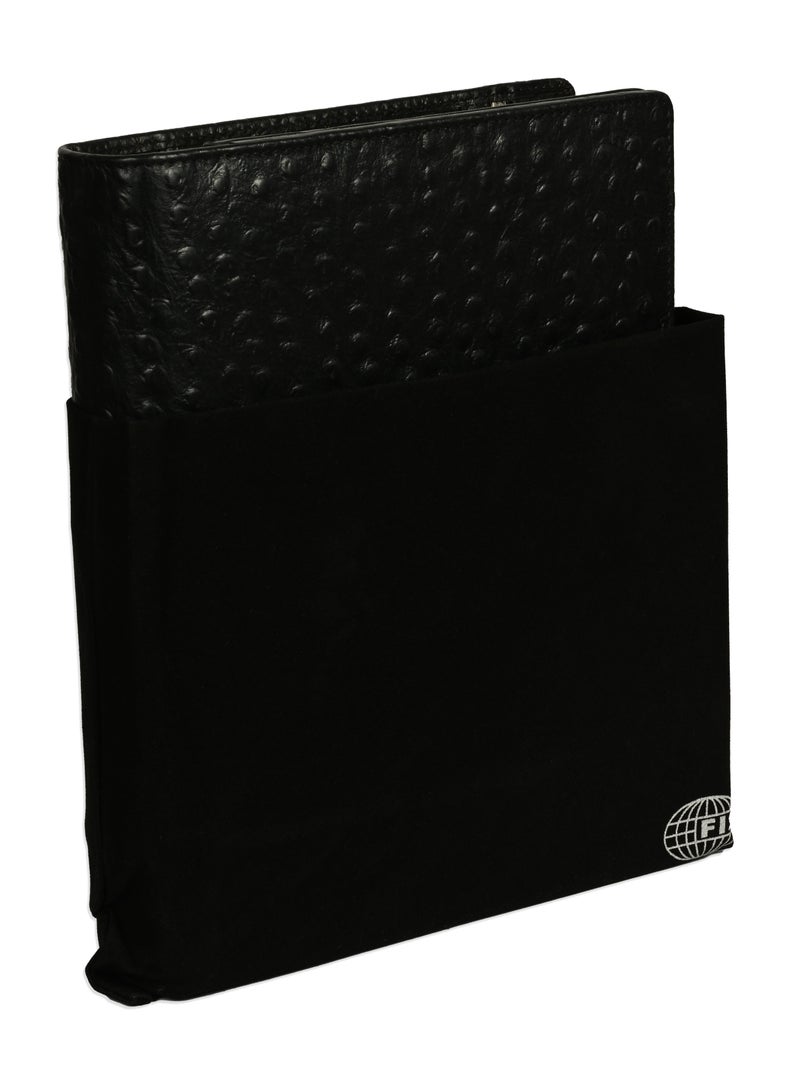 FIS® Leather Organizer "STRUTHIO" and Activity Journal, Size : A5 (14.8 x 21cm), Color : Black_ FSORLO3BK - Image 3
