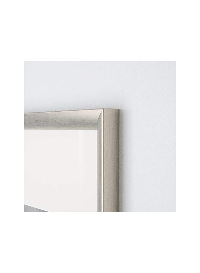 The Bros إطار، 50x70 سم، لون فضي - Image 3