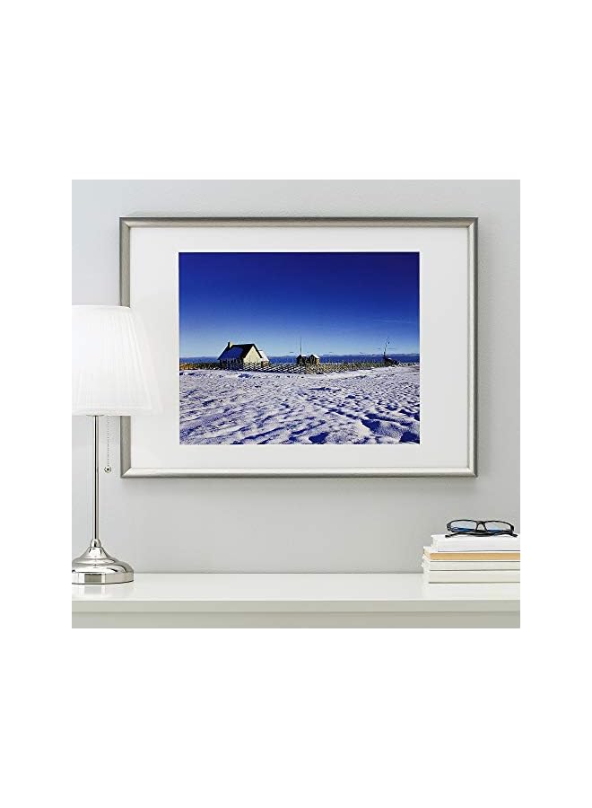 The Bros إطار، 50x70 سم، لون فضي - Image 4