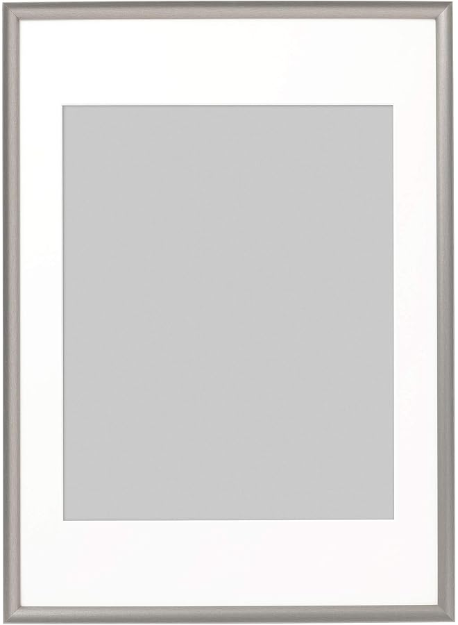 The Bros إطار، 50x70 سم، لون فضي - Image 1