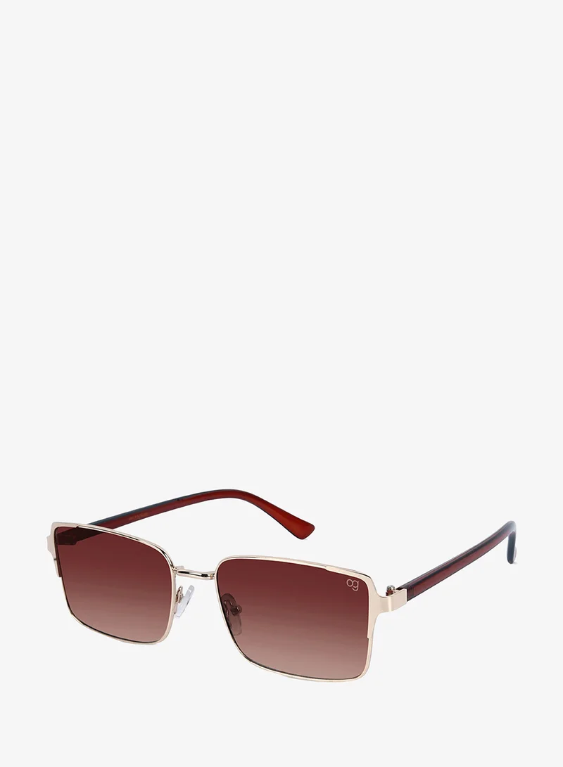 Woggles UV- Protected  Golden Rectangle Sunglasses