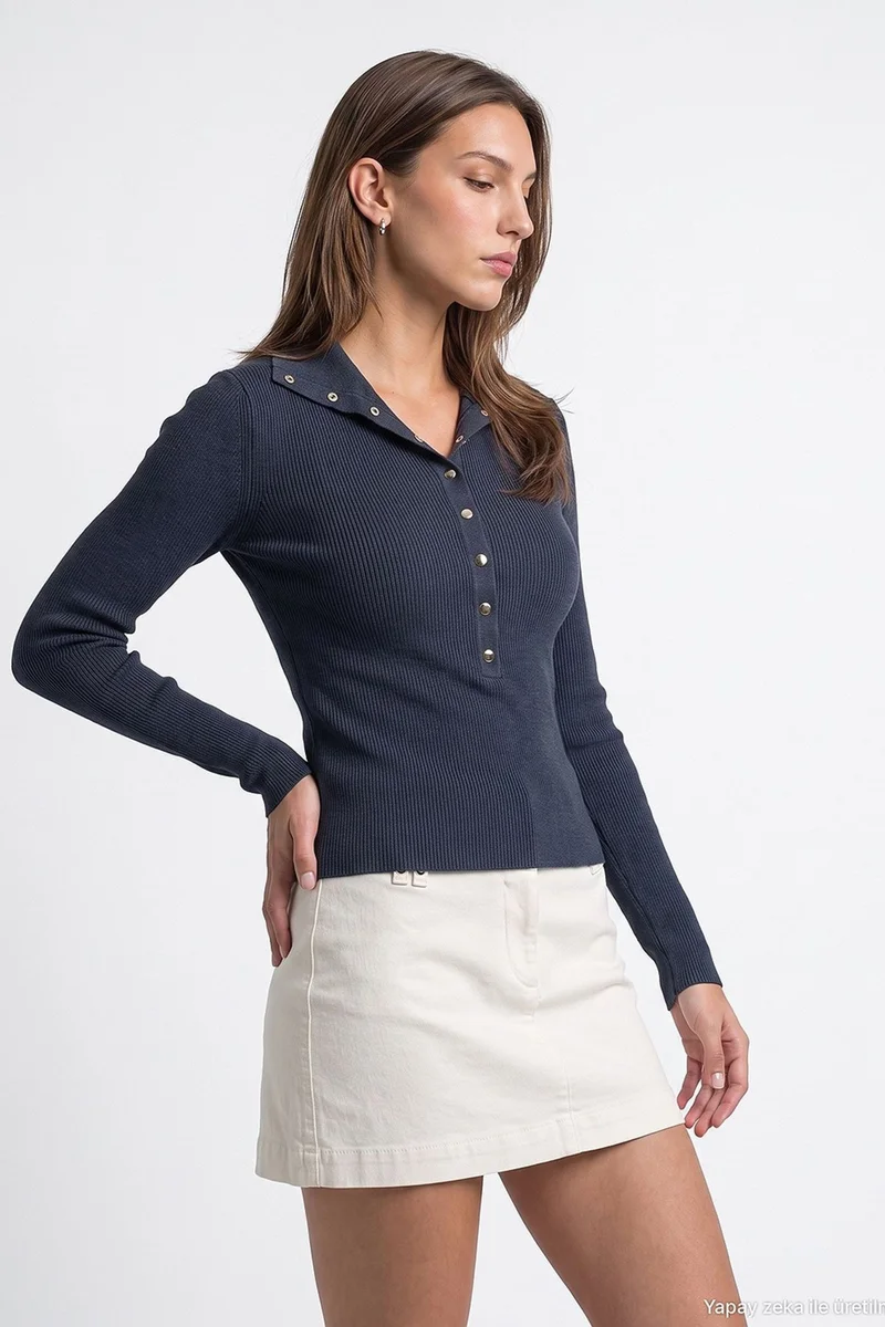 Dilvin Navy Blue DILVIN Women's Sweater for Women | Best Price UAE