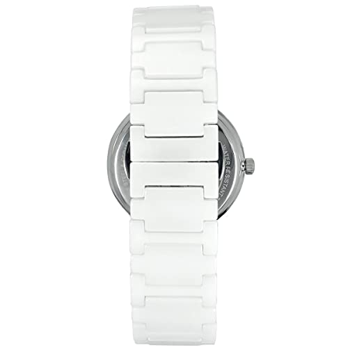 TIMEX Analog Watch for Man with White Round Dial & White Ceramic Bracelet Band Water Resistant Men's Wrist Watches - TWEG21200 - Image 4