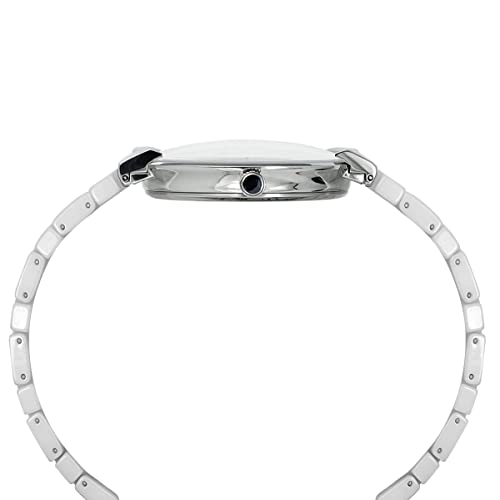 TIMEX Analog Watch for Man with White Round Dial & White Ceramic Bracelet Band Water Resistant Men's Wrist Watches - TWEG21200 - Image 5